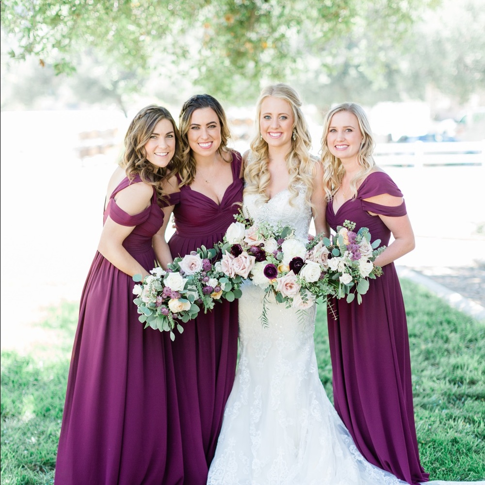 Lulu’s Make Me Move Burgundy Bridesmaid dress - Picture 7 of 8